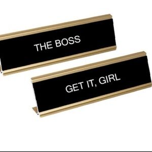 Cheezos Double Sided Desk Plaque NEW